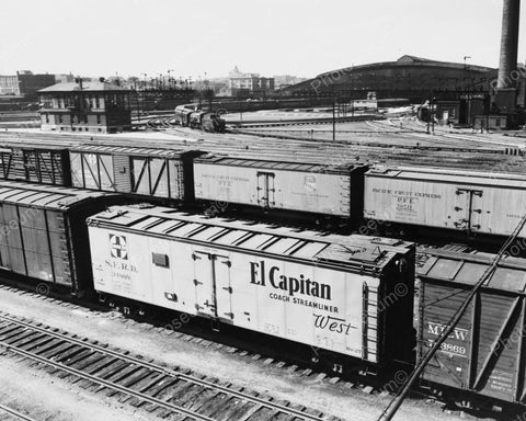 Railroad Yards St Louis Mo 1940 Vintage 8x10 Reprint Of Old Photo - Photoseeum