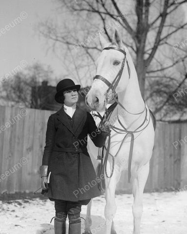 Dressage Horseback Rider 1922 Vintage 8x10 Reprint Of Old Photo - Photoseeum