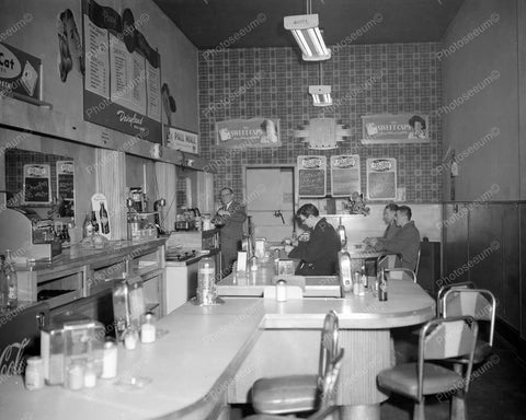 Milk Shakes For 20 Cents Diner 1940s Vintage 8x10 Reprint Of Old Photo - Photoseeum