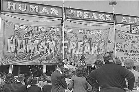 Vermont Sideshow Human Freaks Alive 4x6 Reprint Of Photo Old 1940s - Photoseeum