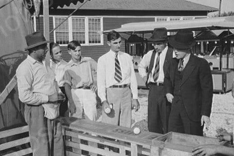 Louisiana Fair Baseball Throw Game 4x6 Reprint Of 1930s Old Photo - Photoseeum