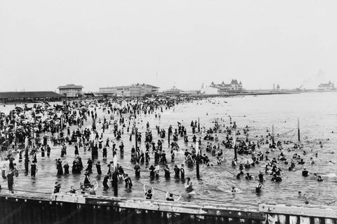 Coney Island Bathers Early 1900s 4x6 Reprint Of Old Photo - Photoseeum