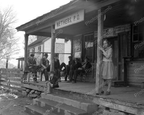 Nethers Post Office General Store 1935 Vintage 8x10 Reprint Of Old Photo - Photoseeum