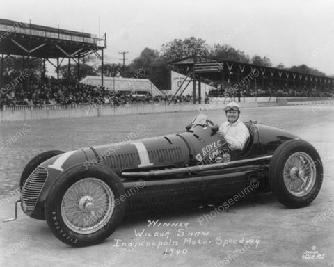 Wilbur Shaw Indianapolis Speedway 1940 Vintage 8x10 Reprint Of Old Photo - Photoseeum