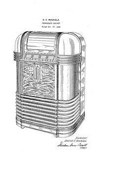 USA Patent Rockola 1930's Jukebox DE 20 Variation Drawings - Photoseeum