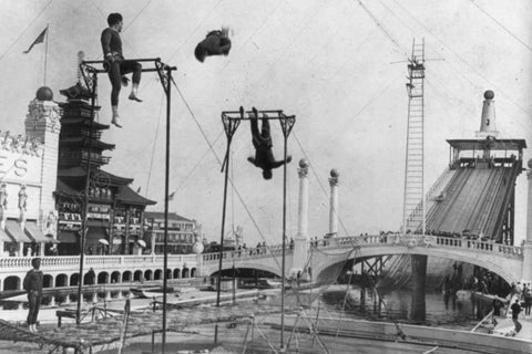 Coney Island Dreamland Trapeze 1900s 4x6 Reprint Of Old Photo - Photoseeum