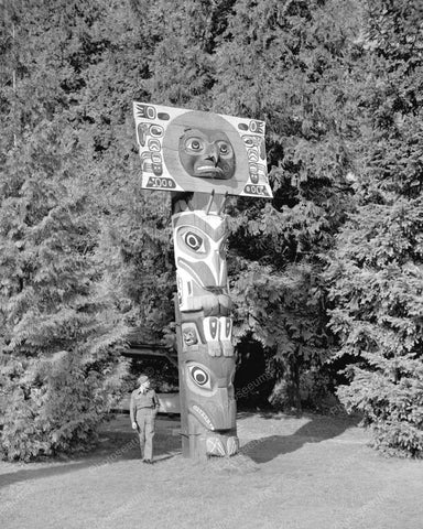Totem Pole Vintage 8x10 Reprint Of Old Photo 3 - Photoseeum