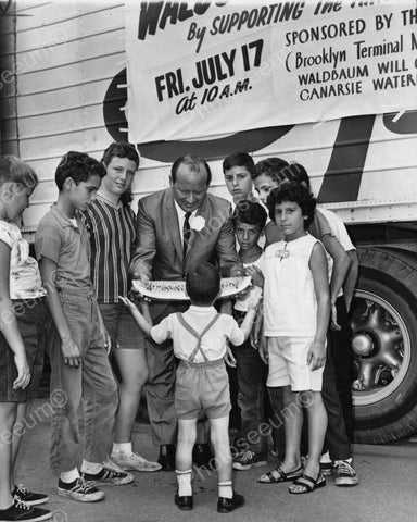 Mayor Presents Watermelon To Small Boy 8x10 Reprint Of Old Photo - Photoseeum