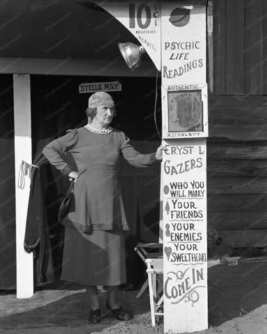 Fortune Teller Stella May Louisiana Fair 1930 Old Photo - Photoseeum