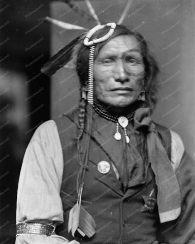 Iron White Man A Sioux Indian Vintage 8x10 Reprint Of Old Photo - Photoseeum
