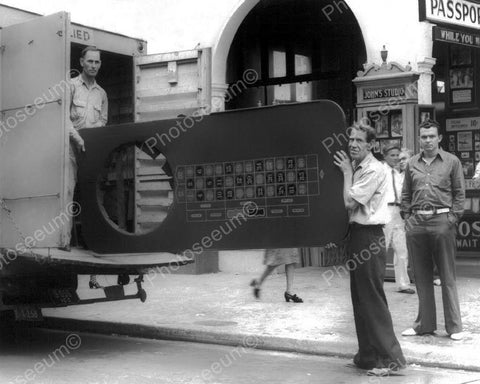 Police Seizing Gambling Equipment  Vintage 8x10 Reprint Of Old Photo - Photoseeum