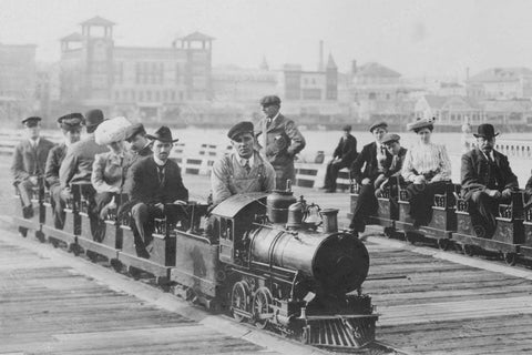 Coney Island Dreamland Train Scene 4x6 Reprint Of Old Photo - Photoseeum