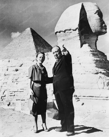 Alfred Hitchcock With His Wife 1950s 8x10 Reprint Of Old Photo - Photoseeum