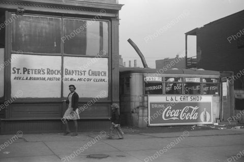 L & L Eat Shop Diner Coca Cola Sign Vintage 8x12 Reprint Of Old Photo - Photoseeum