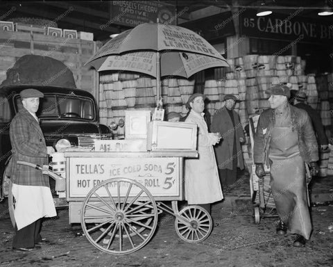 Hot Dog Stand New York City 1930 Vintage 8x10 Reprint Of Old Photo - Photoseeum