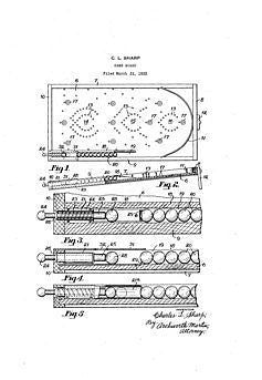 USA Patent Sharp Shooter Bagatelle Pinball Plunger Drawings - Photoseeum