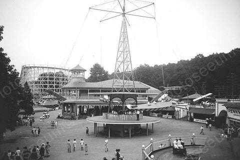 Glen Echo Amusement Park Midway 1920s 4x6 Reprint Of Old Photo - Photoseeum