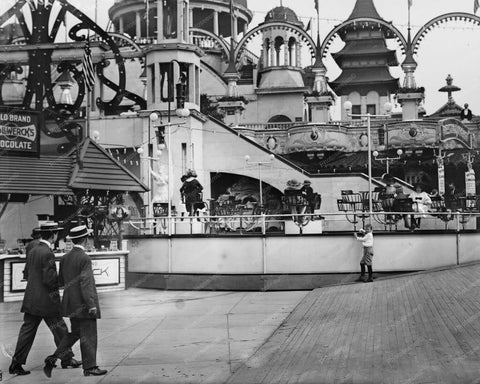 Teaser Ride Coney Island Luna Park 1900s 8x10 Reprint Of Old Photo - Photoseeum