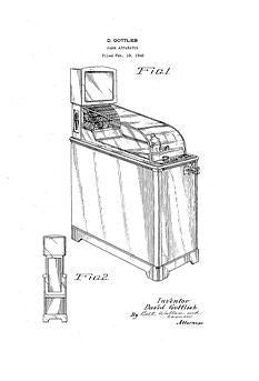 USA Patent Gottlieb Skee-Ball-Ette Arcade Games Drawings - Photoseeum