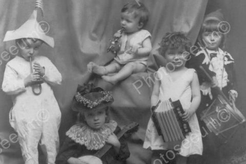 Adorable Tiny Tot Music Group 4x6 Reprint Of Old Photo - Photoseeum