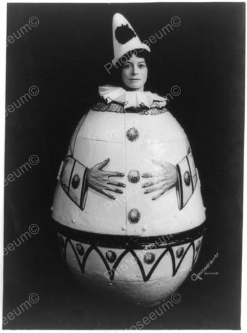 Woman In Humpty Dumpty Costume Viintage 8x10 Reprint Of Old Photo - Photoseeum