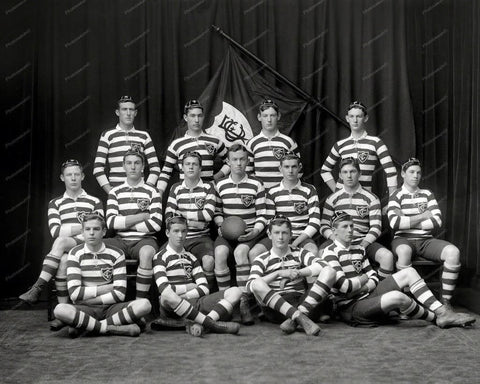 Rugby Team Photo 1911 Vintage 8x10 Reprint Of Old Photo - Photoseeum