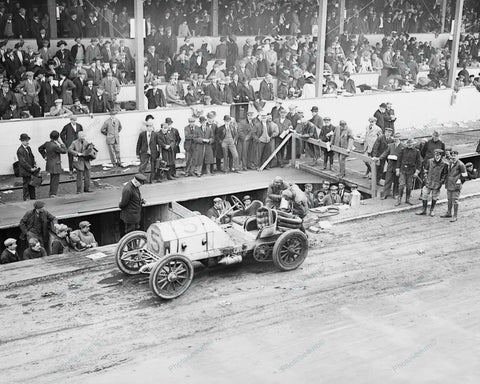 Vanderbilt Cup Antique Auto Race 1908 Vintage 8x10 Reprint Of Old Photo - Photoseeum