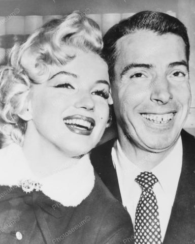 Marilyn Monroe & Joe Dimaggio Up Close!  8x10 Reprint Of Old Photo - Photoseeum