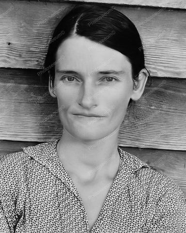 Sharecropper Woman Close Up Depression 8x10 Reprint Of Old Photo - Photoseeum