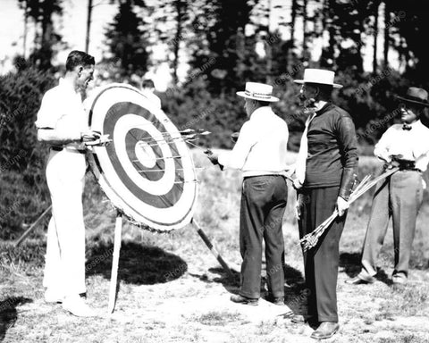 Mens Archery Contest Vintage 8x10 Reprint Of Old Photo 2 - Photoseeum