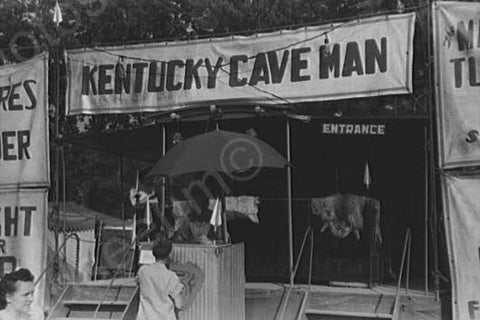 Kentucky Caveman Midway Carnival 1940s 4x6 Reprint Of Old Photo - Photoseeum