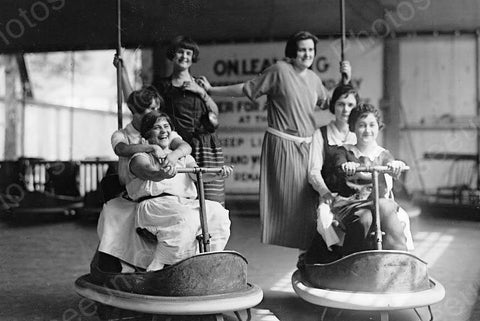 Glen Echo Skooter Bumper Car Ride 1920s 4x6 Reprint Of Old Photo - Photoseeum