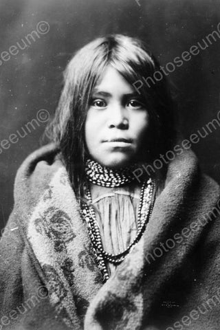 Beautiful Apache Native Indian Girl 4x6 Reprint Of Old Photo - Photoseeum