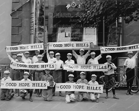 Good Hope Hills Boys & Signs 8x10 Reprint Of Old Photo - Photoseeum