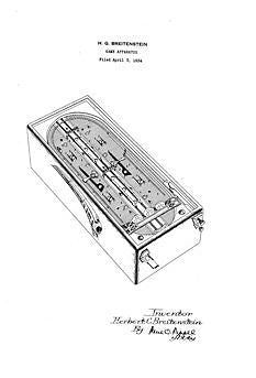 USA Patent Bally Streamline Pinball 1930's Drawings - Photoseeum