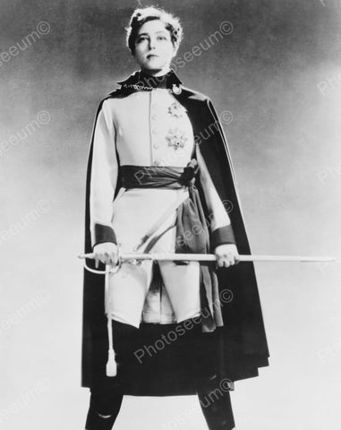 Military Costume With Cloak Vintage 8x10 Reprint Of Old Photo - Photoseeum