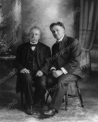 Houdini Poses With Ira Davenport 1900s 8x10 Reprint Of Old Photo - Photoseeum