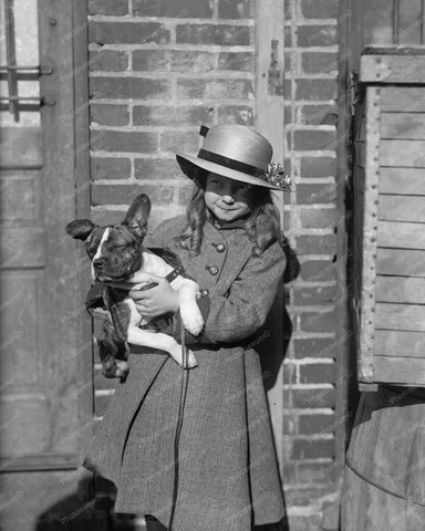 Little Girl & Dog At Dog Show 1910s 8x10 Reprint Of Old Photo - Photoseeum