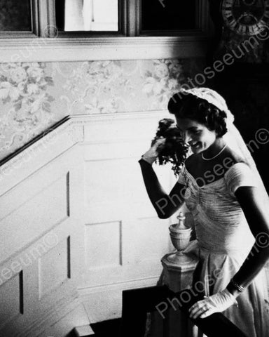 Jacqueline Kennedy Wedding Photo Vintage 8x10 Reprint Of Old Photo - Photoseeum