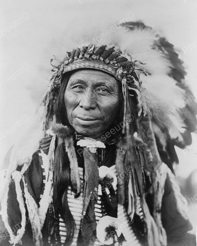 Black Thunder Sioux Indian 1908 Vintage 8x10 Reprint Of Old Photo - Photoseeum