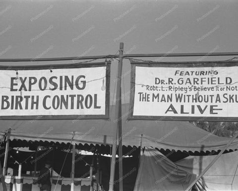 Exposing Birth Control Sideshow 8x10 Reprint Of Old Photo - Photoseeum