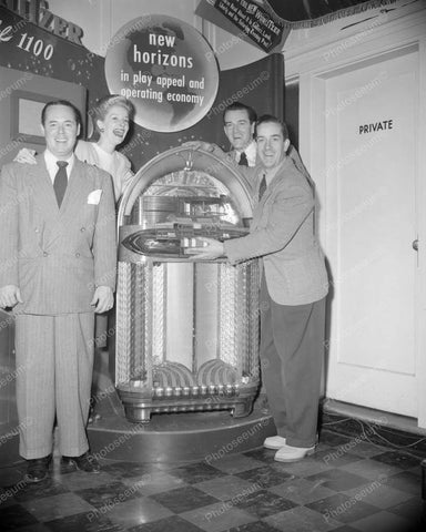 Wurlitzer Jukebox 1100 Launch Party 1948 Vintage  8x10 Reprint Of Old Photo - Photoseeum