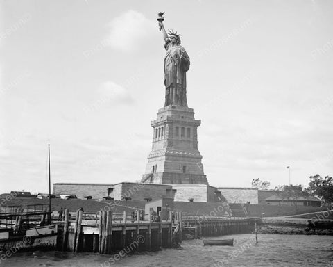 Statue Of Liberty 1910 Vintage 8x10 Reprint Of Old Photo - Photoseeum