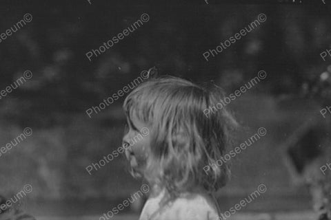 Beautiful Little Girl Profile 4x6 Reprint Of Old Photo - Photoseeum