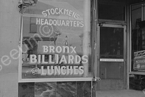 Bronx Billards Wyoming 1940s 4x6 Reprint Of Old Photo - Photoseeum