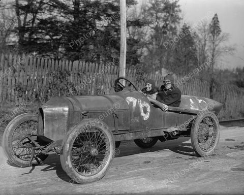 Couple Drives 1915 Antique Race Car 8x10 Reprint Of Old Photo - Photoseeum