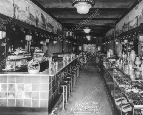 Underwood Mission Confectionary Soda Bar 8x10 Reprint Of Old Photo - Photoseeum