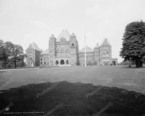 Parliament Buildings Toronto 1901 Vintage 8x10 Reprint Of Old Photo - Photoseeum