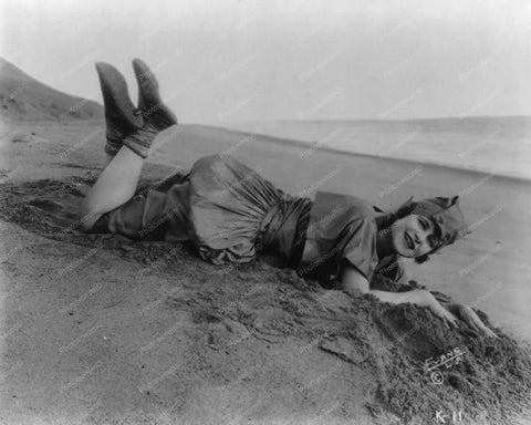 Edith Roberts Beach Pose 1910s 8x10 Reprint Of Old Photo - Photoseeum