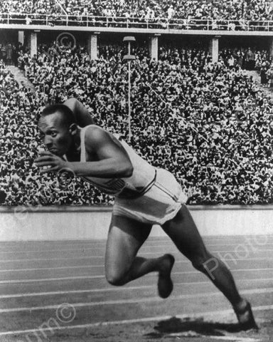 Jesse Owens 1936 Berlin Olympics Vintage 8x10 Reprint Of Old Photo - Photoseeum